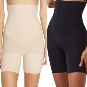🌻NEW NWOT SPANX SET OF TWO (2) Nude Higher Power Shorts Both Size Small